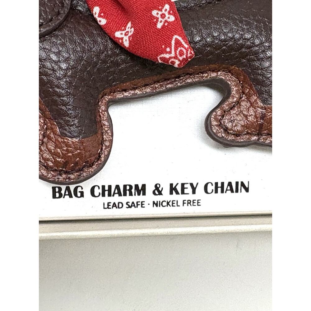 Piper K Dachshund Doxie Dog Bag Charm Tennis Ball Bandana Bone Keyring Keychain - Picture 7 of 13